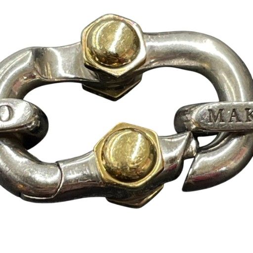 Tiffany & Co Tiffany & CO Makers Calfskin Leather Cord Bracelet Ag925 Au750