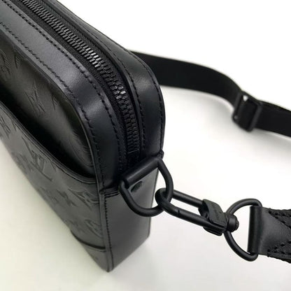 Louis Vuitton Duo Messenger Monogram Shadow Monogram Shadow Noir Black RFID