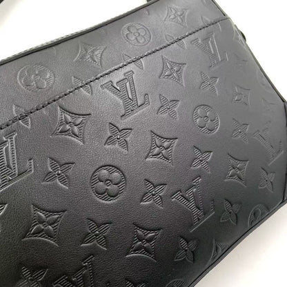 Louis Vuitton Duo Messenger Monogram Shadow Monogram Shadow Noir Black RFID