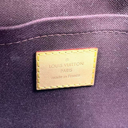 Louis Vuitton Saint-cloud Monogram Leather × PVC Brown Shoulder Bag Gold M41481