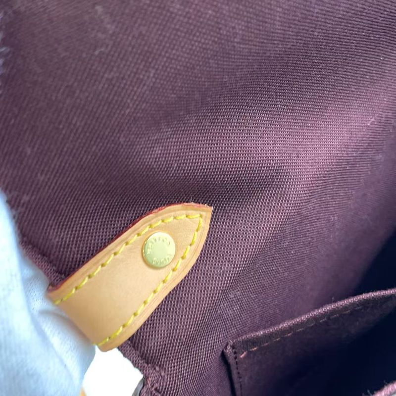 Louis Vuitton Saint-cloud Monogram Leather × PVC Brown Shoulder Bag Gold M41481