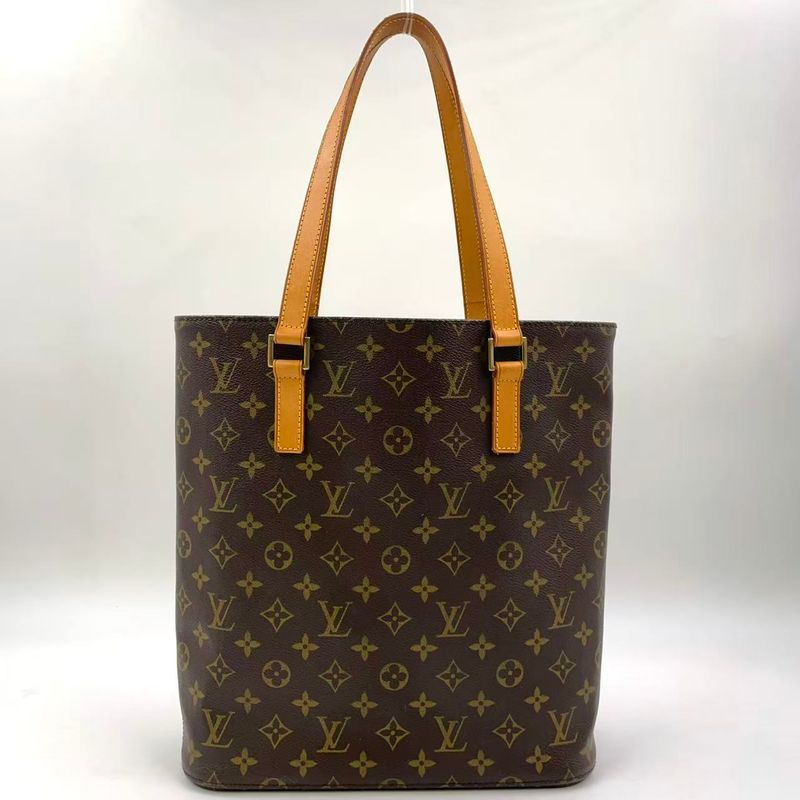 Louis Vuitton Vavin GM Monogram Shoulder Bag Leather X PVC Brown Tote Bag Gold