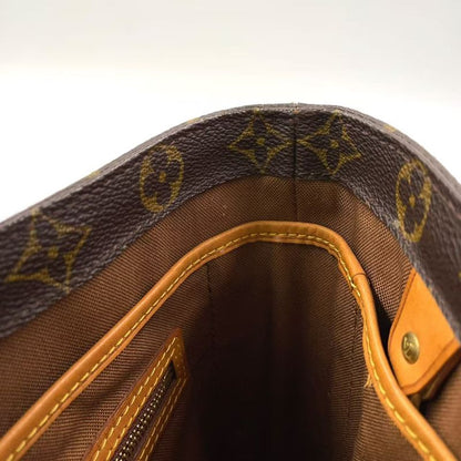 Louis Vuitton Vavin PM Monogram Leather × PVC Brown Handbag Gold M51172