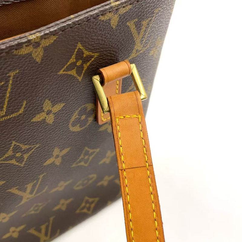 Louis Vuitton Vavin PM Monogram Leather × PVC Brown Handbag Gold M51172