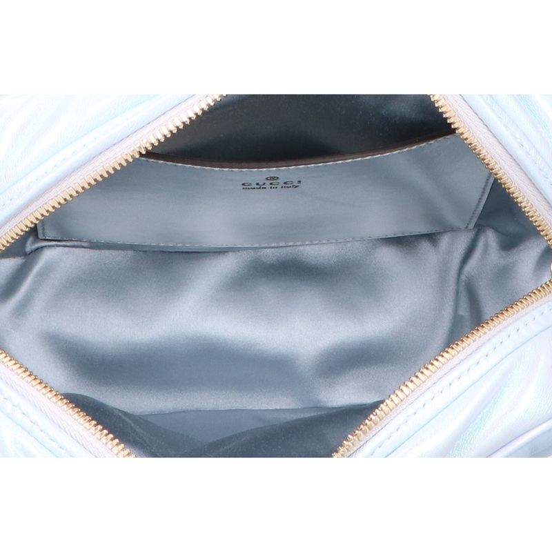 Gucci Similar 447632 GG Marmont Quilted Chevron Small Camera Bag Chain