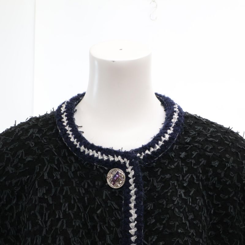 Chanel 22AW P73170v64561 Bijoux Button Tweed Long 36