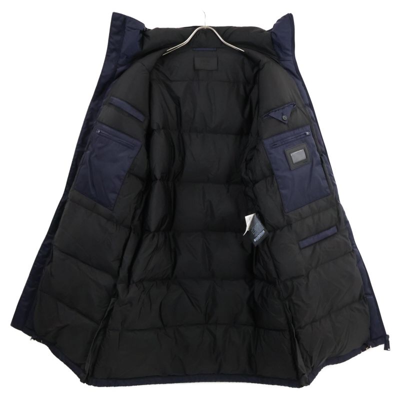 Prada Sgn939 S191 Re-nylon Gabardine Puffer Coat Hooded