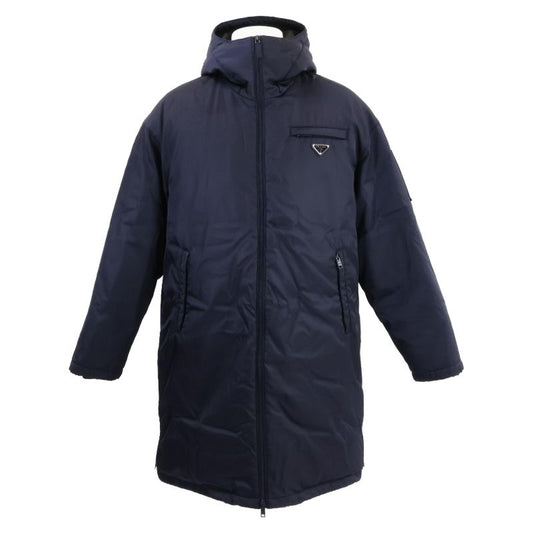 Prada Sgn939 S191 Re-nylon Gabardine Puffer Coat Hooded