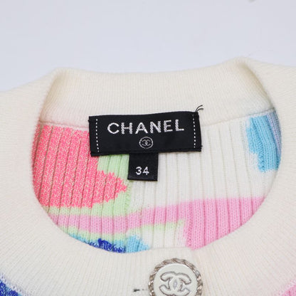 Chanel Beautiful P61482 Coco Button Cotton Cashmere Knit Cardigan 34