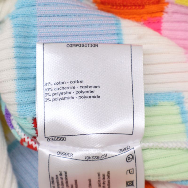 Chanel Beautiful P61482 Coco Button Cotton Cashmere Knit Cardigan 34