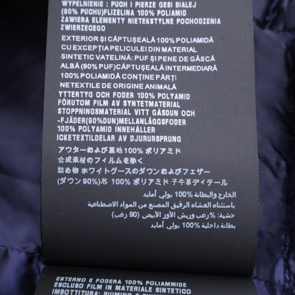 Prada29z660 Hoodie Down With Belt 42 Navy Blue Long Coat