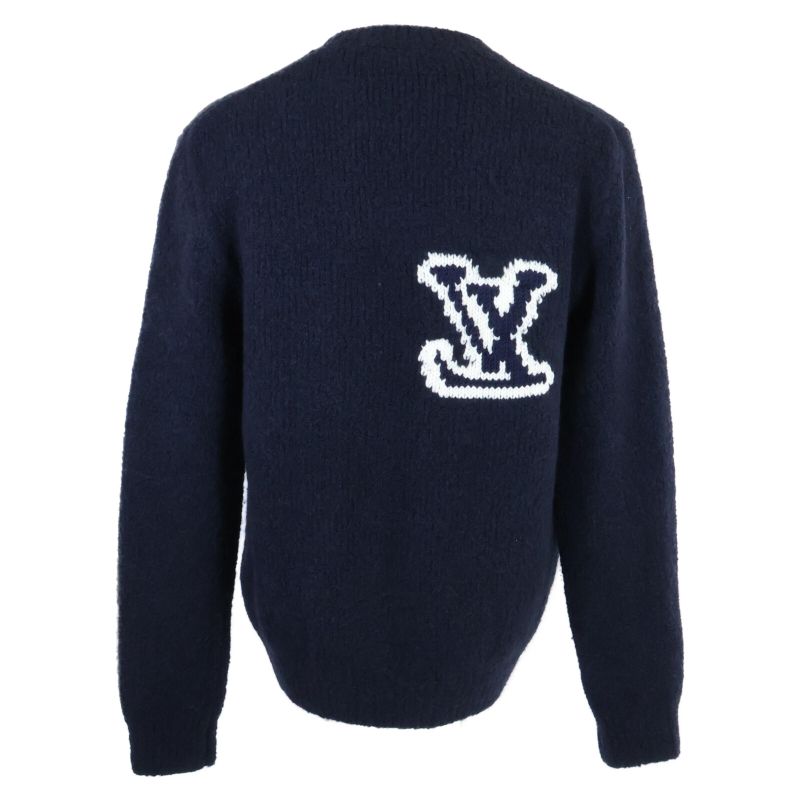 Louis VuittonRm212q VSS Hln43w Intarsia Crew Neck Knit