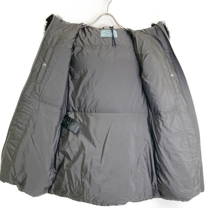 Prada  Authentic 29e117 Fur Triangle Logo Down 40