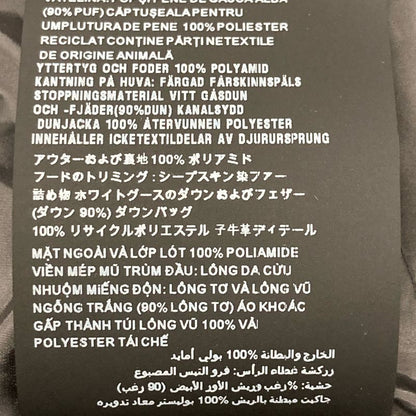 Prada  Authentic 29e117 Fur Triangle Logo Down 40