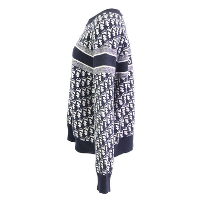 Christian DIOR Beautiful 054s55am055 Cashmere Oblique Reversible Round Neck