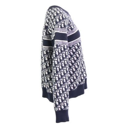 Christian DIOR Beautiful 054s55am055 Cashmere Oblique Reversible Round Neck