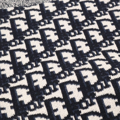 Christian DIOR Beautiful 054s55am055 Cashmere Oblique Reversible Round Neck