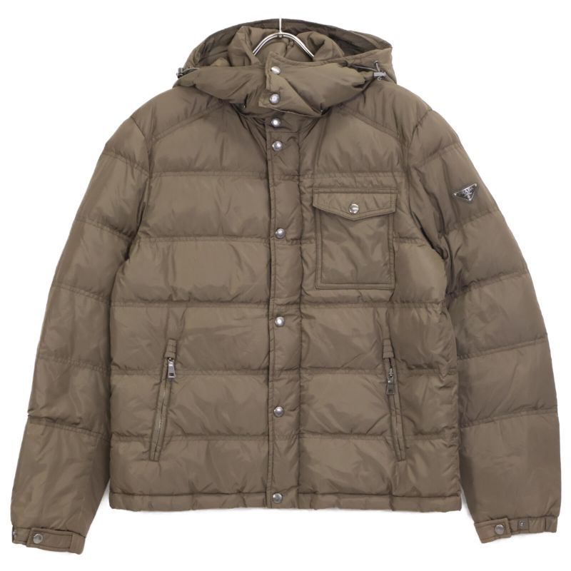 Prada Sport Sgh573 Brown Triangle Logo Down Jacket Cleaning 50