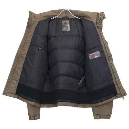 Prada Sport Sgh573 Brown Triangle Logo Down Jacket Cleaning 50