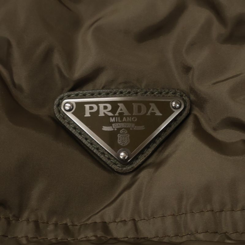 Prada Sport Sgh573 Brown Triangle Logo Down Jacket Cleaning 50