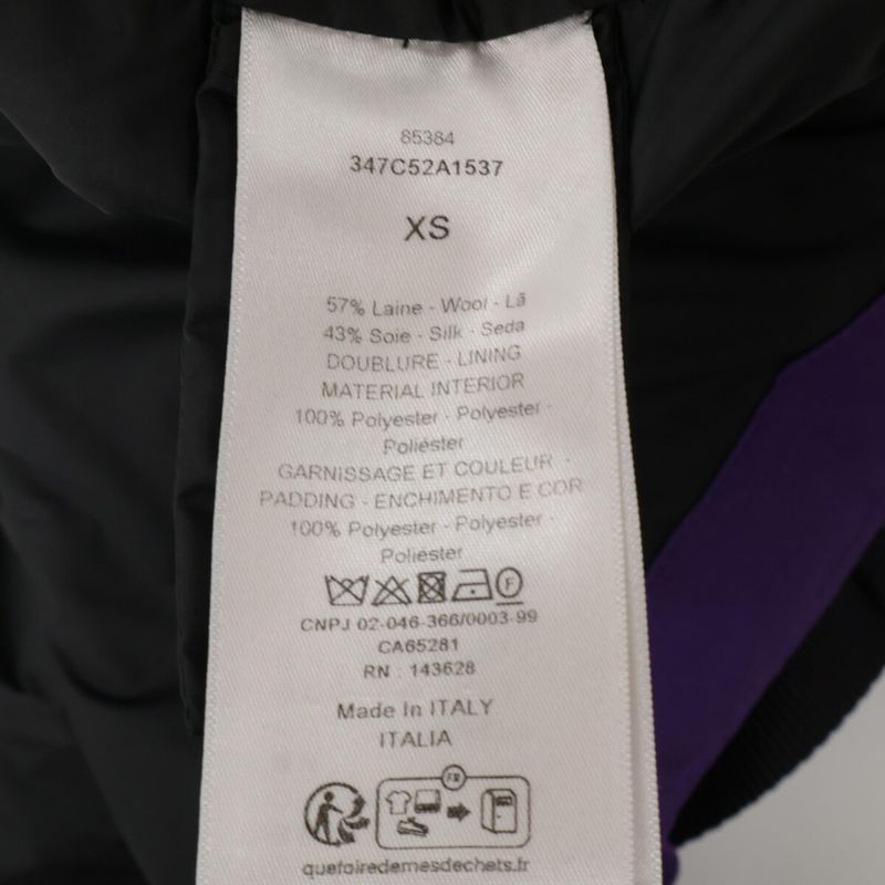 Christian DIOR 347c52a1537 BEE Silk Blend Belted Puffer XS