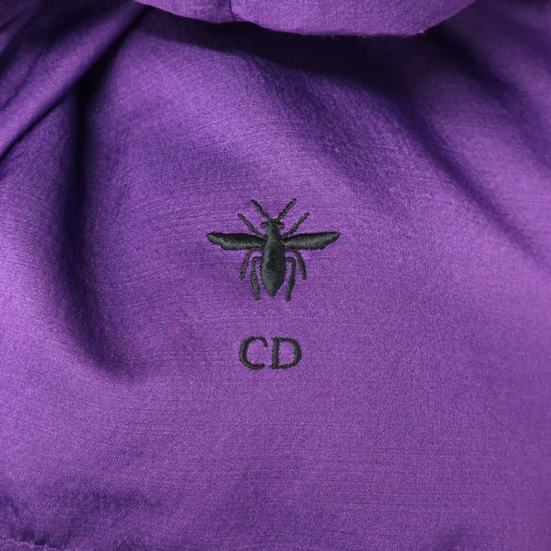 Christian DIOR 347c52a1537 BEE Silk Blend Belted Puffer XS