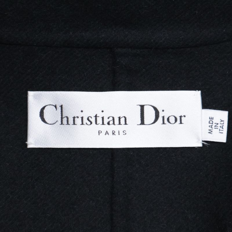 Christian DIOR  Official 250m63a1116 Wool Buttonless Belted Long Gown