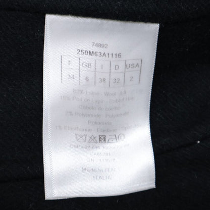 Christian DIOR  Official 250m63a1116 Wool Buttonless Belted Long Gown