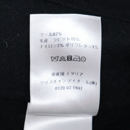 Christian DIOR  Official 250m63a1116 Wool Buttonless Belted Long Gown