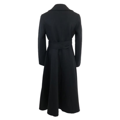 Christian DIOR  Official 250m63a1116 Wool Buttonless Belted Long Gown