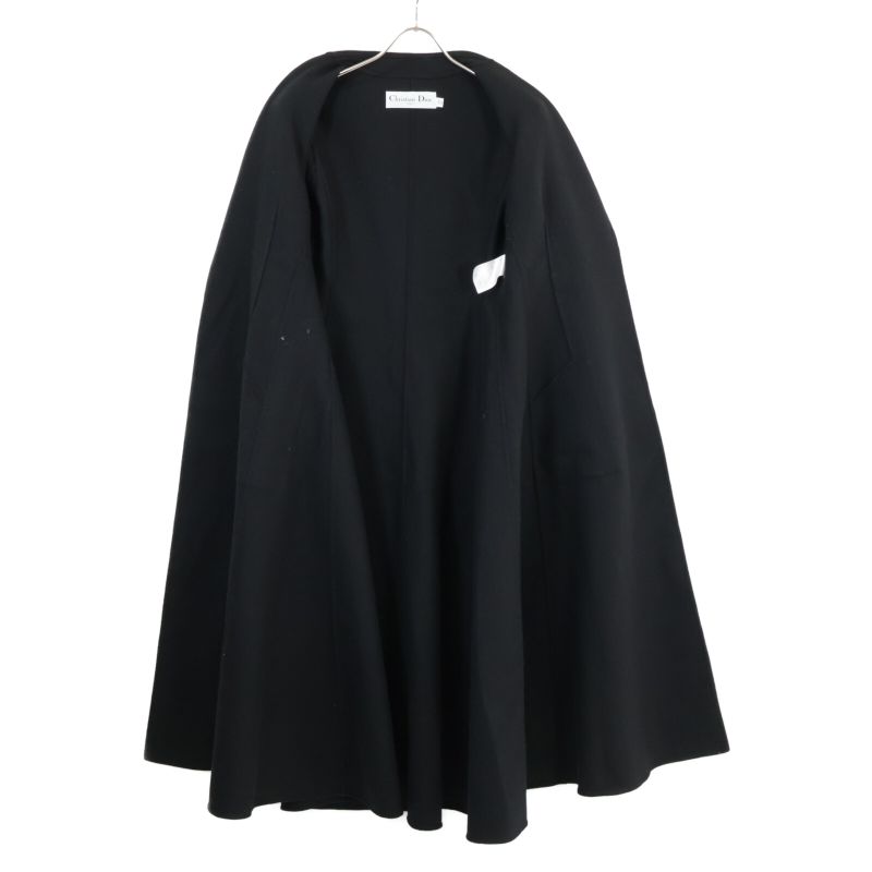 Christian DIOR  Official 250m63a1116 Wool Buttonless Belted Long Gown