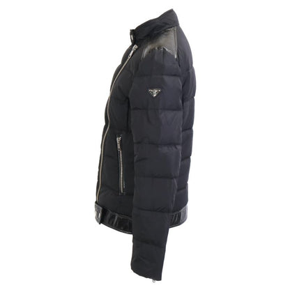 Prada13AW LeatherNylon-switched Riders 40