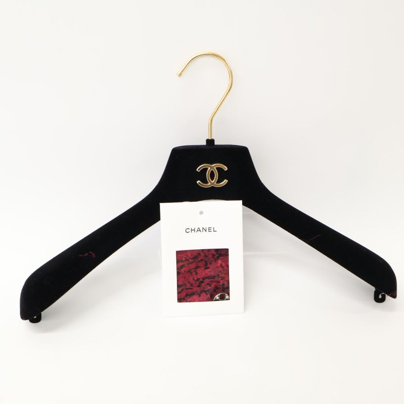 Chanel 22AW P73159v64621 Tweed Silk Bow Tie Back Button Blouse 36