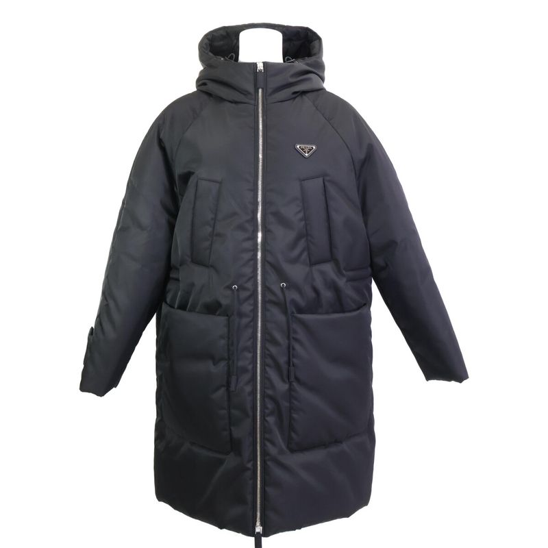 Prada 24 Years 292197 S000 1WQ8 Li Nylon Down Coat 40
