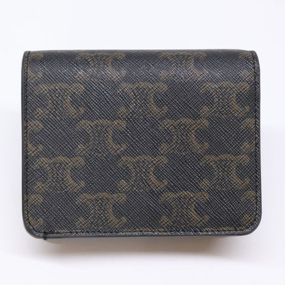 Celine Triomphe /triomphe Canvas Compact Wallet/
