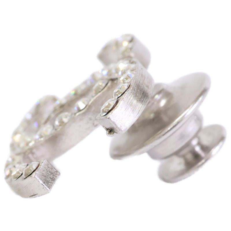Chanel Rhinestone Coco Mark Pin