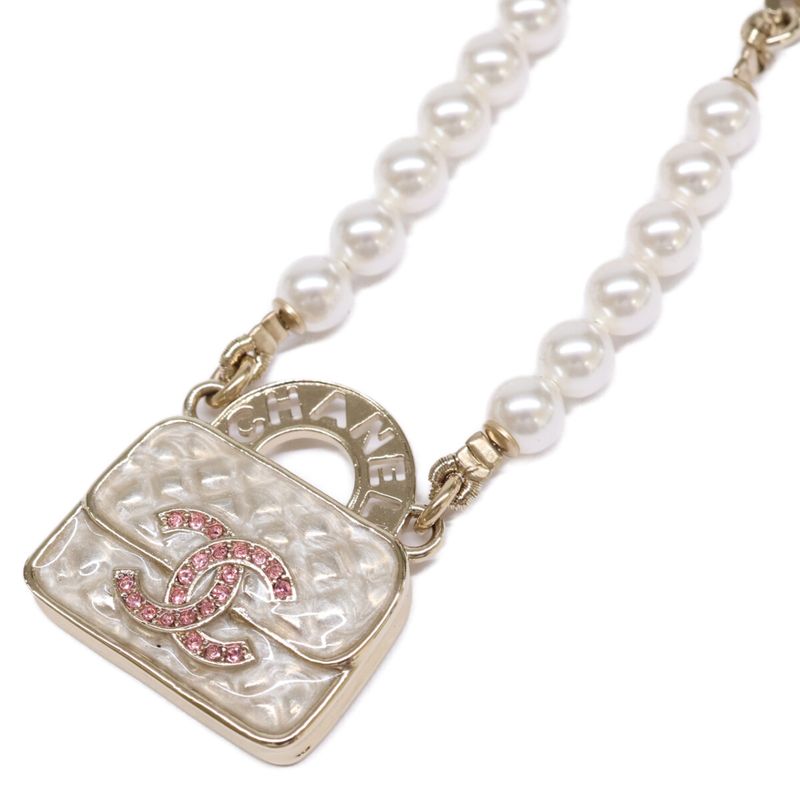 Chanel Similar B24S Abd331 Bag Motif Coco Mark Pearl Chain