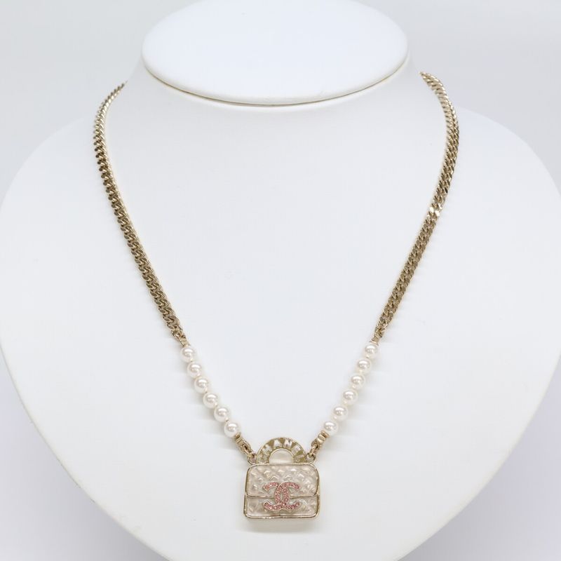 Chanel Similar B24S Abd331 Bag Motif Coco Mark Pearl Chain