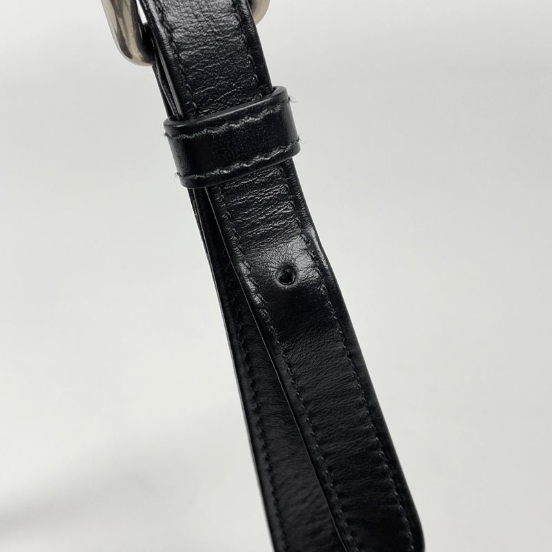 Prada Diagram Chain Shoulder Bag Logo Shoulder Bag Leather Nero (black) 1bh083