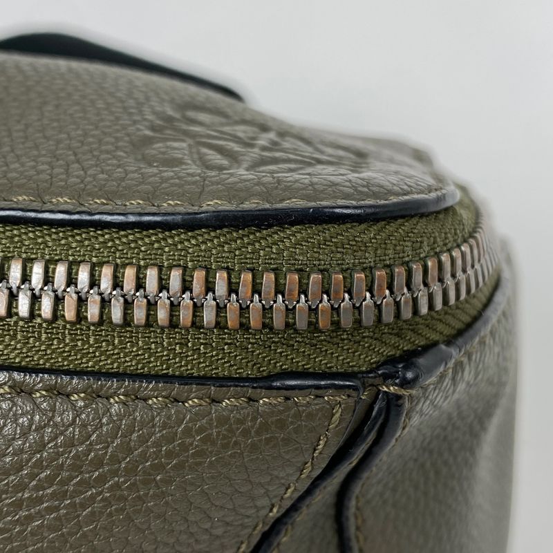 Loewe Puzzle S Ring Bag Khaki Body Bag Leather Green Beige Men's