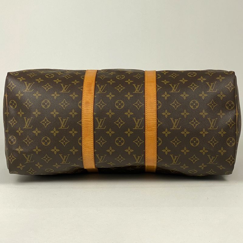Louis Vuitton Keepall 50 Handbag Travel Business Boston Bag Monogram Brown