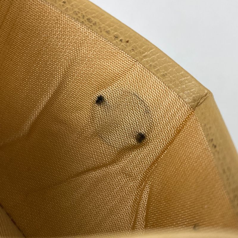 Chanel Coco Button Card Case Coco Mark Card Holder Card Case Leather Beige Women