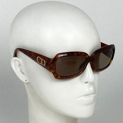 Christian DIOR Logo Sunglasses CD Eyewear Demi-patterned Sunglasses Plastic