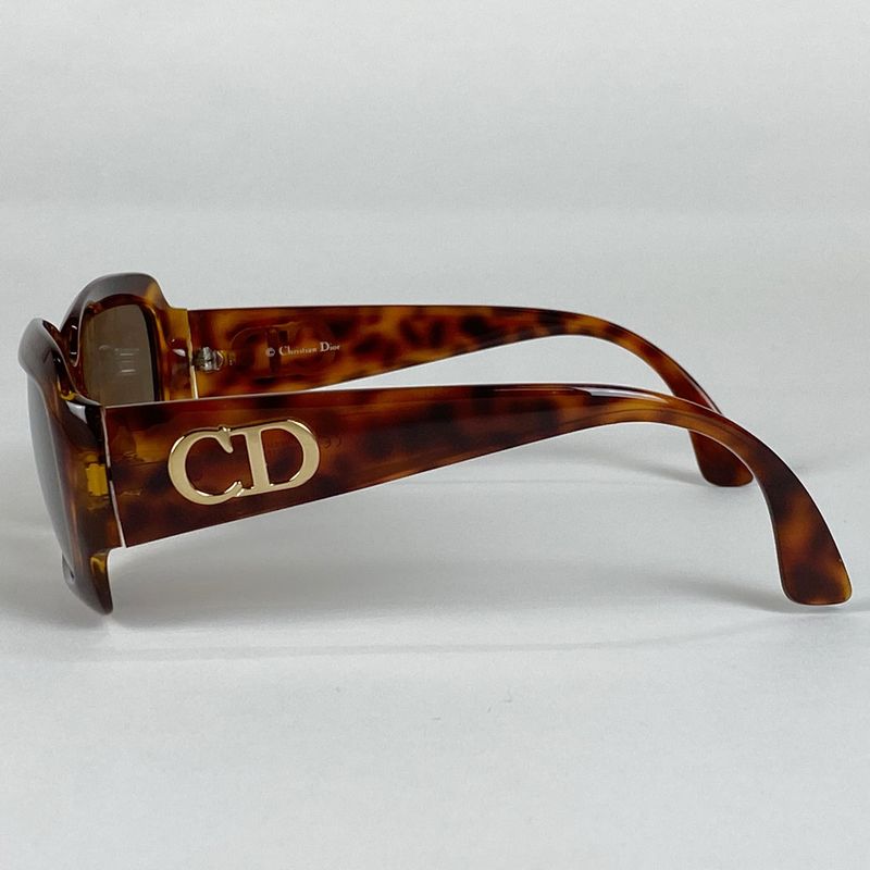 Christian DIOR Logo Sunglasses CD Eyewear Demi-patterned Sunglasses Plastic