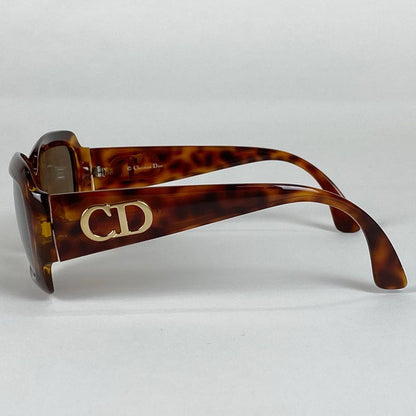 Christian DIOR Logo Sunglasses CD Eyewear Demi-patterned Sunglasses Plastic