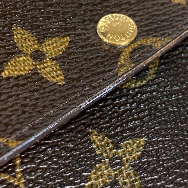 Louis Vuitton Pochette Porte Monet Cles Di Wallet Coin Purse Fold Long Wallet