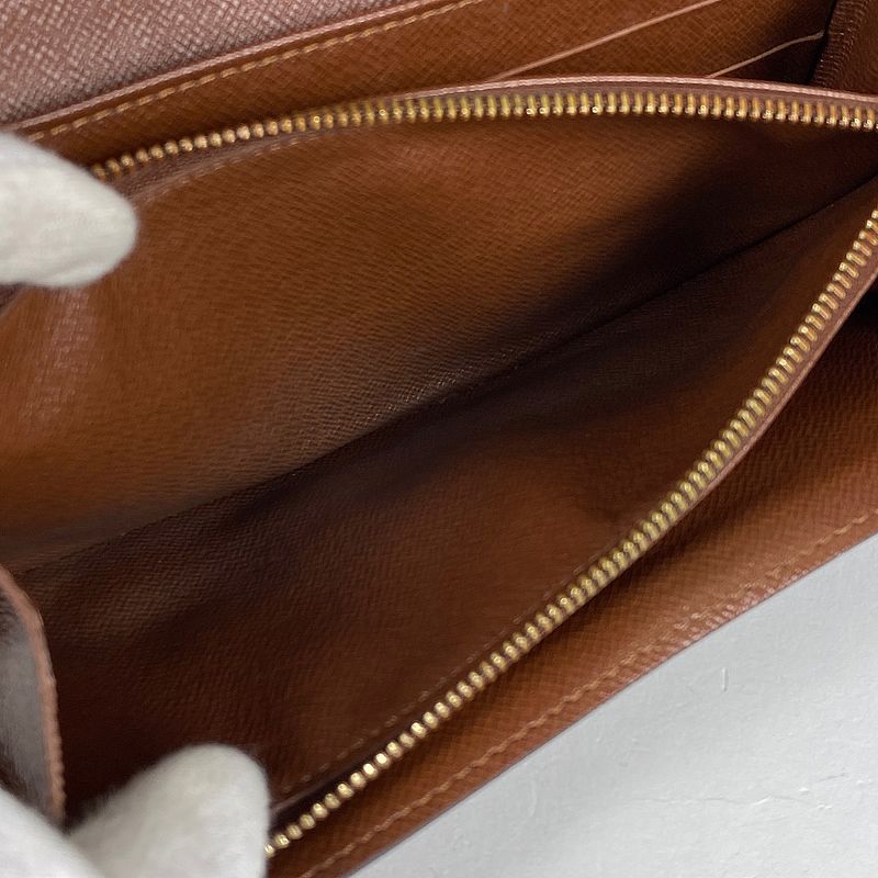 Louis Vuitton Pochette Porte Monet Cles Di Wallet Coin Purse Fold Long Wallet