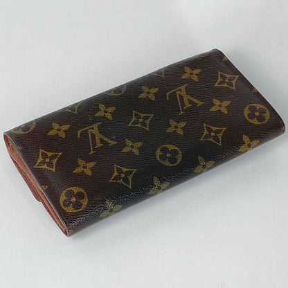 Louis Vuitton Pochette Porte Monet Cles Di Wallet Coin Purse Fold Long Wallet