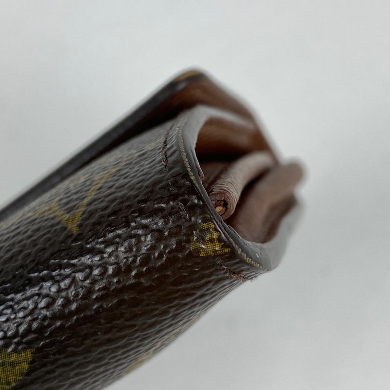 Louis Vuitton Pochette Porte Monet Cles Di Wallet Coin Purse Fold Long Wallet