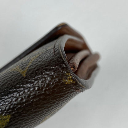 Louis Vuitton Pochette Porte Monet Cles Di Wallet Coin Purse Fold Long Wallet